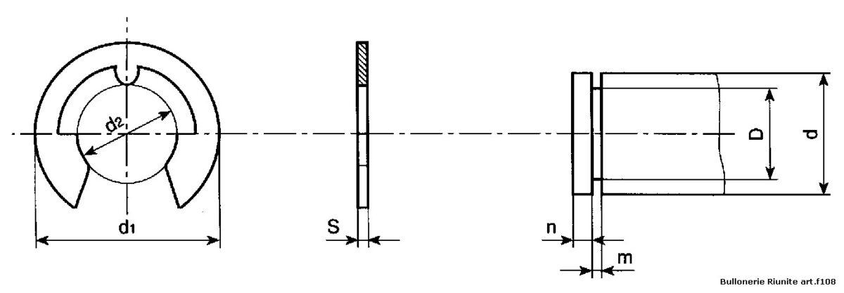 Radial Socket Spring Radial spring rings – Bullonerie Riunite Romagna